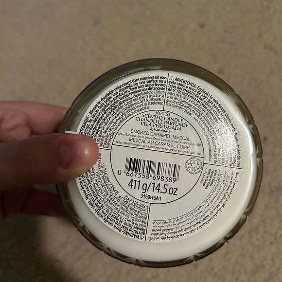 NEW Bath and Body Works Smoked Caramel Mezcal 3-Wick Candle - Picture 2 of 4
